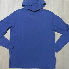 JOHNNIE-O Mens S SMALL HOODIE NAVY BLUE PULLOVER T SHIRT LONGSLEEVE