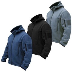 Tactical Recon Fleece Jacket Army Hoodie Security Police Hoody Combat Full Zip