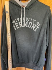 University of Vermont UVM Hoodie Mens L Green MV Sport College Sweatshirt USA