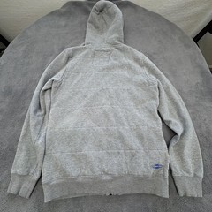 SIMS Hoodie Teens XL Gray Full Zip Hooded Pockets Lined Quilted Snowboarding