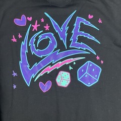 Mens Hoodie Size 3XL Sweatshirt Black Blue Purple L.O.V.E Kodak New With Tags