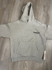 NEW Fear of God Essentials Dark Oatmeal Gray Hoodie Size Extra Small Authentic✅