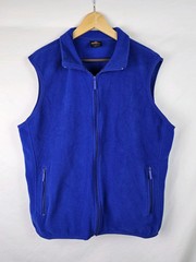 Knocker Activewear Men’s Vest Size XL Blue Fleece Sweatshirt Sleeveless Jacket