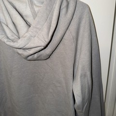 Men’s Carhartt Force Hoodie Large Gray Relaxed Fit Graphic Logo Lightweight