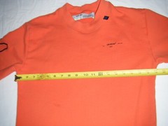 Off-White c/o Virgil Abloh “Fall Winter 2020” Orange Sweatshirt Mens Size Small