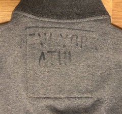 Abercrombie Full Zip Sweatshirt Kids Boys Youth Small Gray Distressed