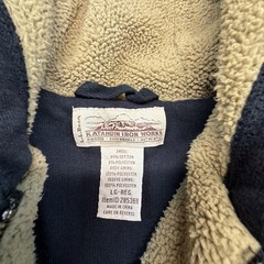 L.L. Bean Hoodie Mens L Black Katahdin Iron Works Sherpa Lined Full Zip Heavy