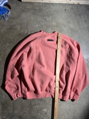 FEAR OF GOD ESSENTIALS OVERSIZED CREWNECK SWEATSHIRT CORAL PINK SZ XL
