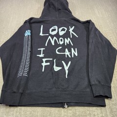 Travis Scott Astroworld Hoodie Adult Medium Full Zip Black Tour Concert Rap