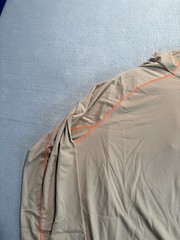 North Face Men’s Summer LT Hoody Hoodie Sun Shirt Long Sleeve Medium Khaki Stone