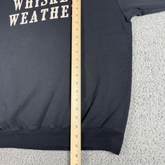 Whiskey Weather Crewneck Size **Large Cozy Fall Winter Black Sweatshirt