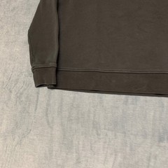 Banana Republic Sweatshirt Mens Medium Black Modern Logo Fleece Lined Ribbed Hem