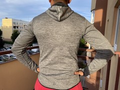 CRAFT Men’s Full Zip Hooded Jacket Gray Melange Size S Excellent 9.5/10