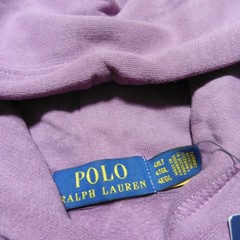 POLO RALPH LAUREN Mens 4XLT 4XL TALL HOODIE TEA ROSE PURPLE COTTON FLEECE