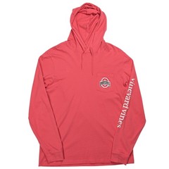 Vineyard Vines Ohio State Buckeyes Shirt Hoodie Men Medium Whale Logo Coral Peru