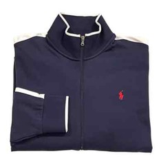 Polo Ralph Lauren Pony Holiday Mockneck Classic Soft Sweatshirt Track Jacket XXL