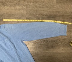 Banana Republic Men XL Sweatshirt Blue Round Neck Ribbed Knit Casual Cozy Preppy