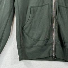Wings + Horns Full Zip Hoodie Mens Small Green Gorpcore Quiet Luxury Sustainable