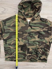 FOUND Washed Camouflage Zip Hoodie Woodland Camo Mens (L) Streetwear Designer