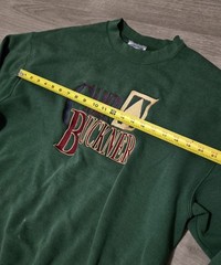 Vtg 90’s Lee Heavyweight Crewneck Sweatshirt Camp XL Green USA Made Embroidered