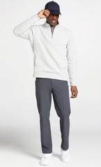 VRST Men’s L Light Heather Gray Recharge Lunar 1/4 Zip Textured Pullover NWT