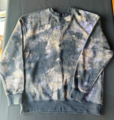 Nike Men’s XS Fleece Crew Neck Pullover Sweatshirt Gray Black White Camo