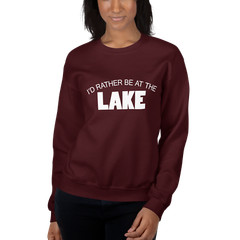 Rather Be At The Lake Unisex Sweatshirt Gift S,M,L,XL,2X,3X