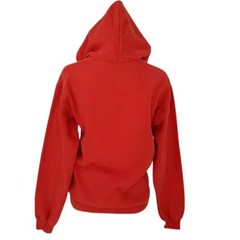 Vtg Red 100% Cotton Gildan Hoodie w Pocket Size Small