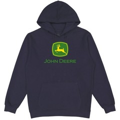 LP87230- John Deere Men’s Navy Moline TM PO Fleece Hood Medium