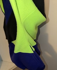 VTG Street Closed Fleece Colorblock 1/4 Zip Pullover Size XL