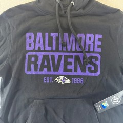 47 Brand Baltimore Ravens NFL Hoodie Mens Medium Jet Black F03PMIYAN555174JK NEW