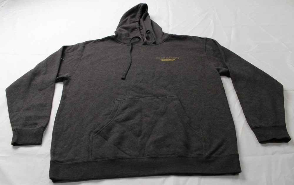 Hook & Irons Unisex Adult’s Razor’s Edge Pocket Hoodie EJ3 Charcoal Size XL