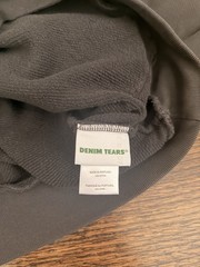 Denim Tears Cut Out Hoodie ‘Charcoal’ Size Small – AUTHENTIC (THIS IS NOT FAKE)