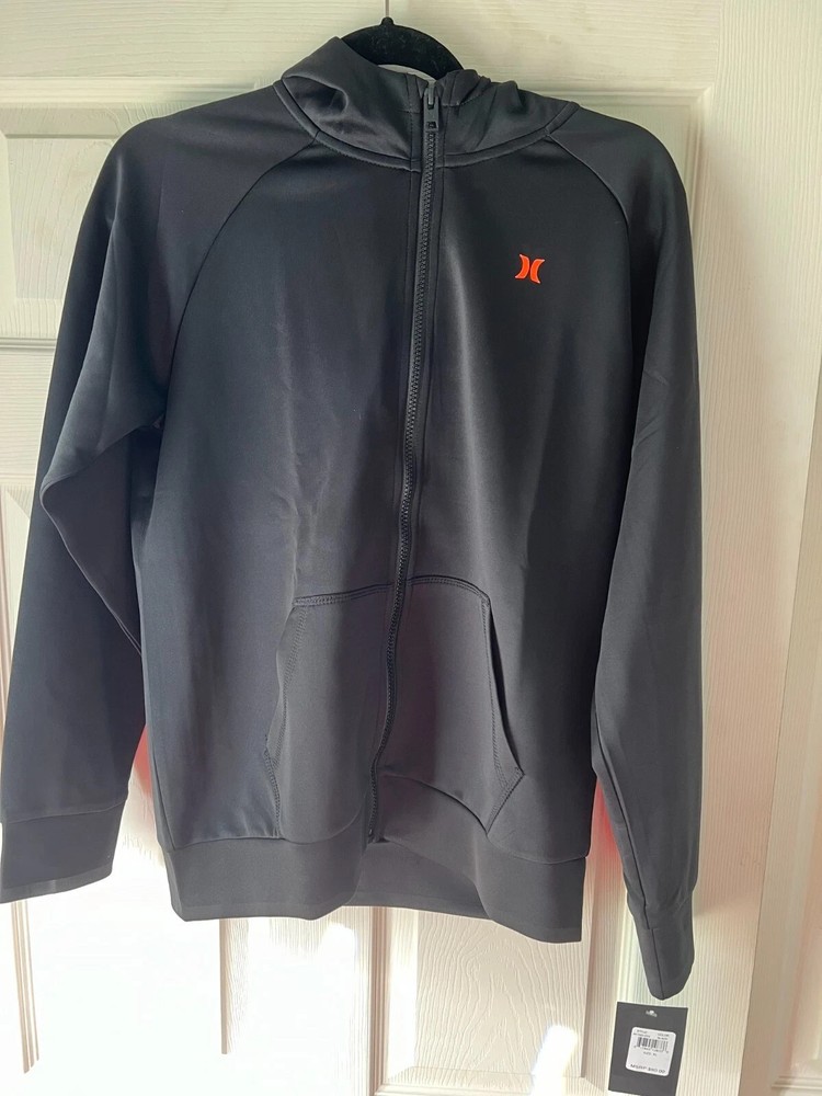 Hurley Men’s Track Hoodie Jacket 981582-023 MSRP $60 NEW w TAGS