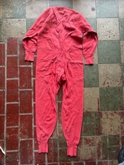 VTG 50s 60s Long Fleece Full Body Suit Red Men’s The Tennessee Fleece