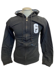Hoodie Rainbow Six Siege Black Embroidery White X-Small Official Ubisoft *Brand*