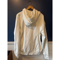 Adidas | 100% Cotton Ivory All Season French Terry Hoodie | Size Medium