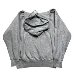 MV Sport Grey Plaid Letter Graphic “MUSC” Hoodie Sweatshirt Size S