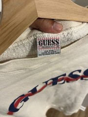 GUESS One Size Fits All Retro Sweatshirt Rare Vintage 90s see dimensions