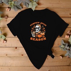 Pumpkin Spice Skeleton Jumper | Autumn Sweatshirt | Pumpkin Spice Theme Jumper