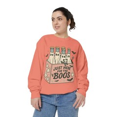 Just Here For The Boos Sweatshirt Halloween Spooky Fall