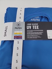 Hurley Men’s Sunny Side Hybrid Stretch Tagless UV T-Shirt S Blue