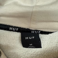HUF | Essentials Triple Triangle Hoodie | Medium | Beige | Embroidered Logo Skat
