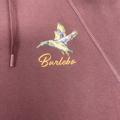 Burlebo Sweatshirt Mens Small Red Hoodie Pullover Fleece Duck Outdoors Camo