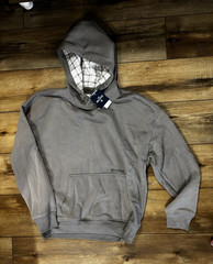 Hollister Men’s Gray Pullover Hoodie Size S Roomy Fit Hooded Pockets Logo