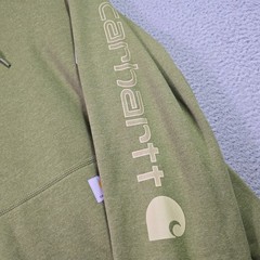 Carhartt Sweater Large Mens Green Midweight Hoodie Outdoor Fleece NWT