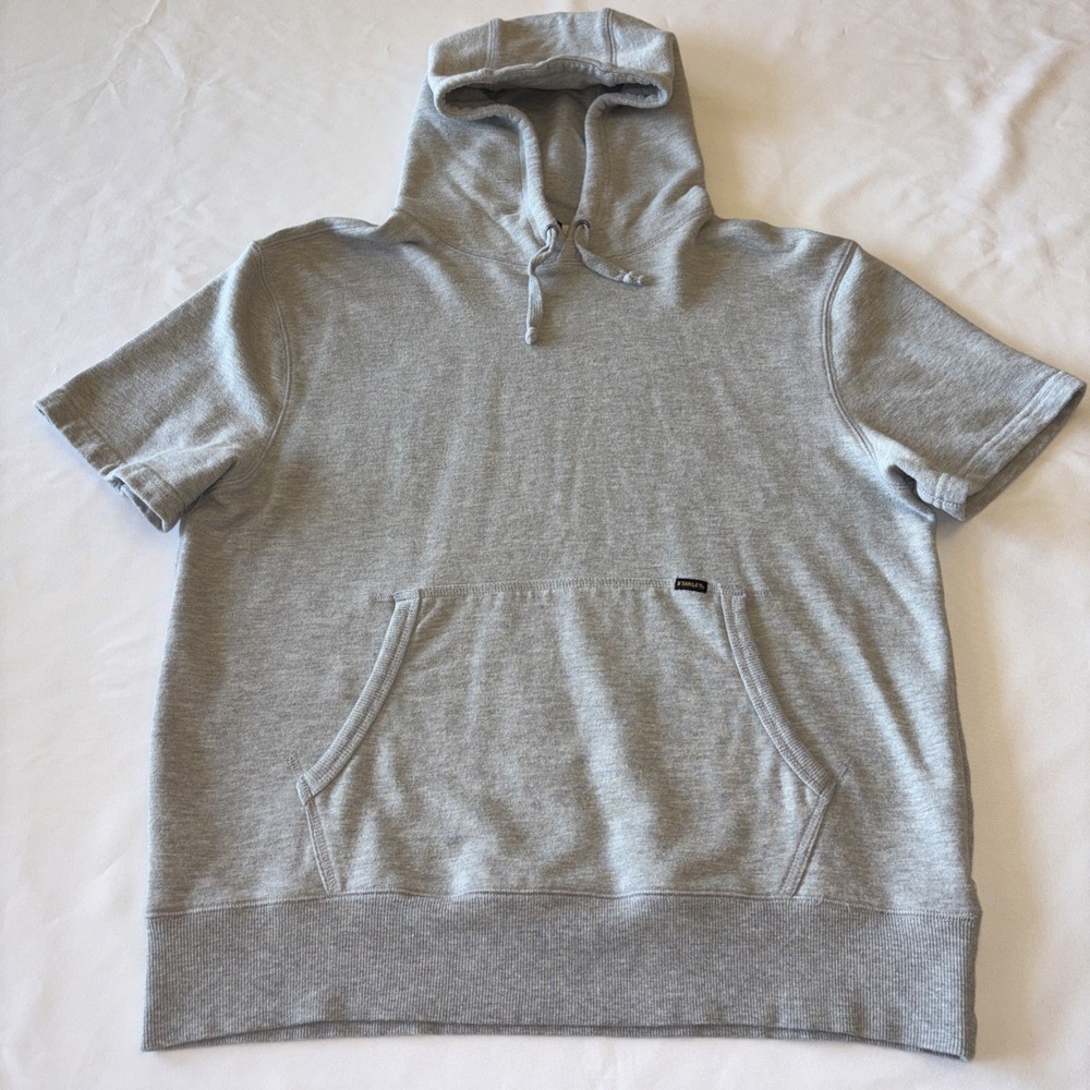 Stanley Tools Workwear Gym Short Sleeve Hoodie Men’s sz Large Gray