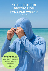 Mahi Jax Long Sleeve Hoodie Shem Creek Collection with 50+SPF sun protection