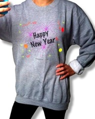 Happy New Year Crewneck Sweatshirt – Ugly Sweater Party – Holiday Gift Idea