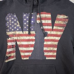 Port & Company Men’s L Navy NY Statue of Liberty USA Hoodie SEE DESCRIPTION